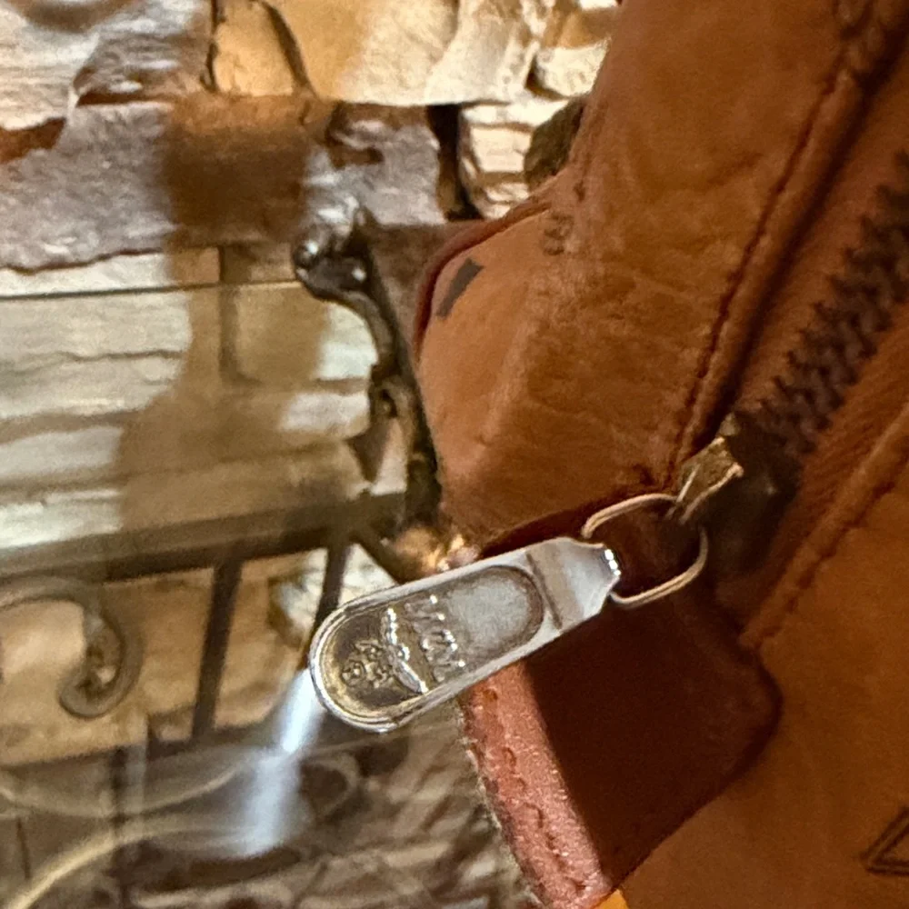 MCM Cognac Visetos Satchel - Picture 6 of 14